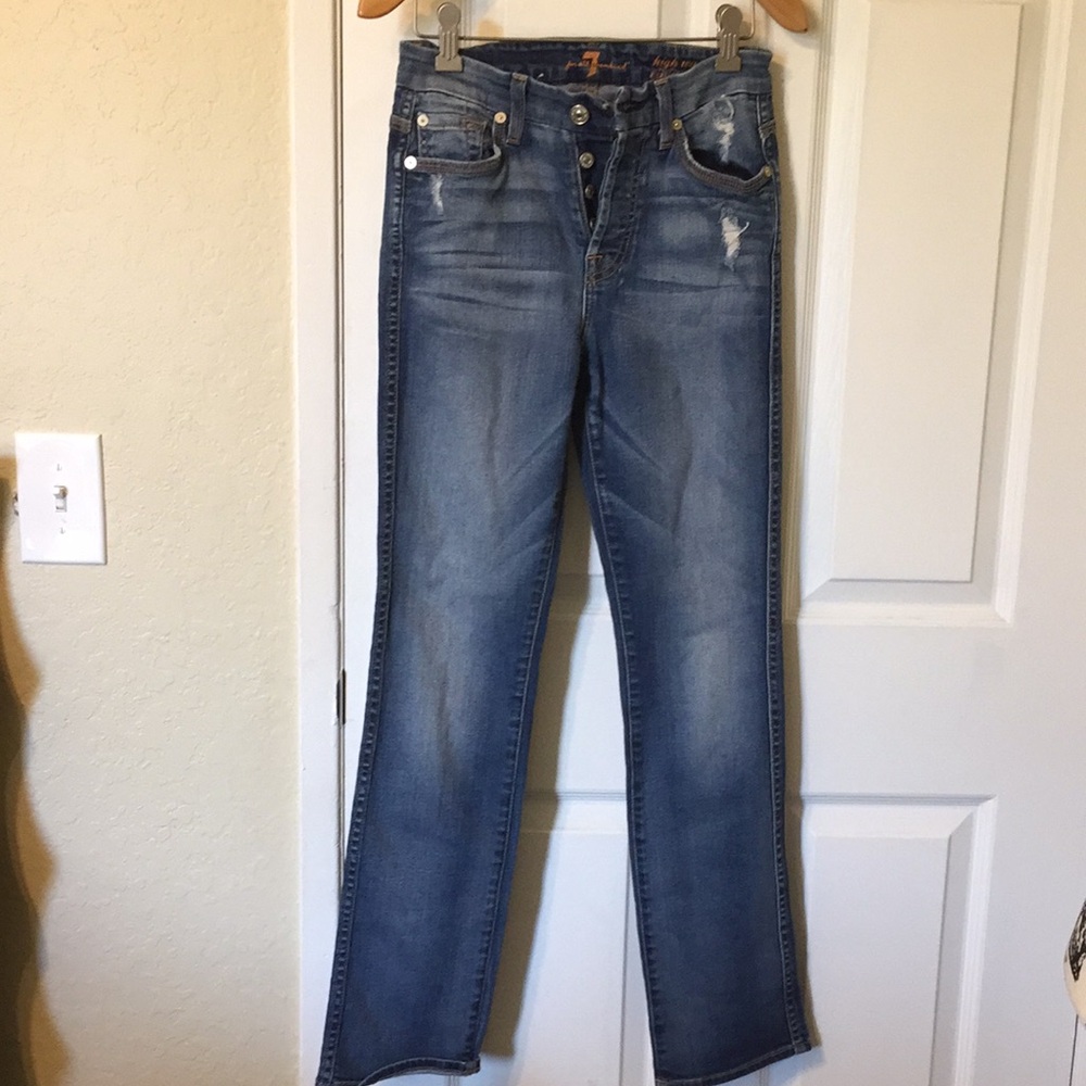7 for all markind high waist jeans size 24